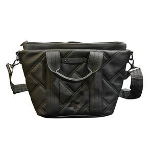 Lug Dory Matte Luxe VL Crossbody Zip Bag Tote Quilted Nylon Purse Handbag